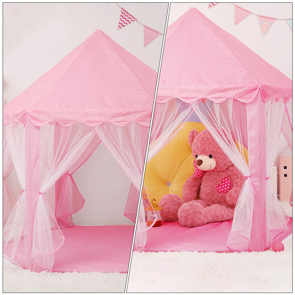 Kids Outdoor Play Tent - 1pc Children Play Princess Castle Playhouse