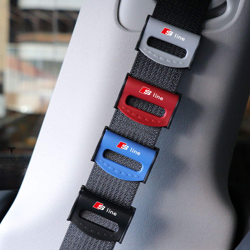 Swing Seat Belt - 2/4pcs Car Emblem Plastic Adjustable Car