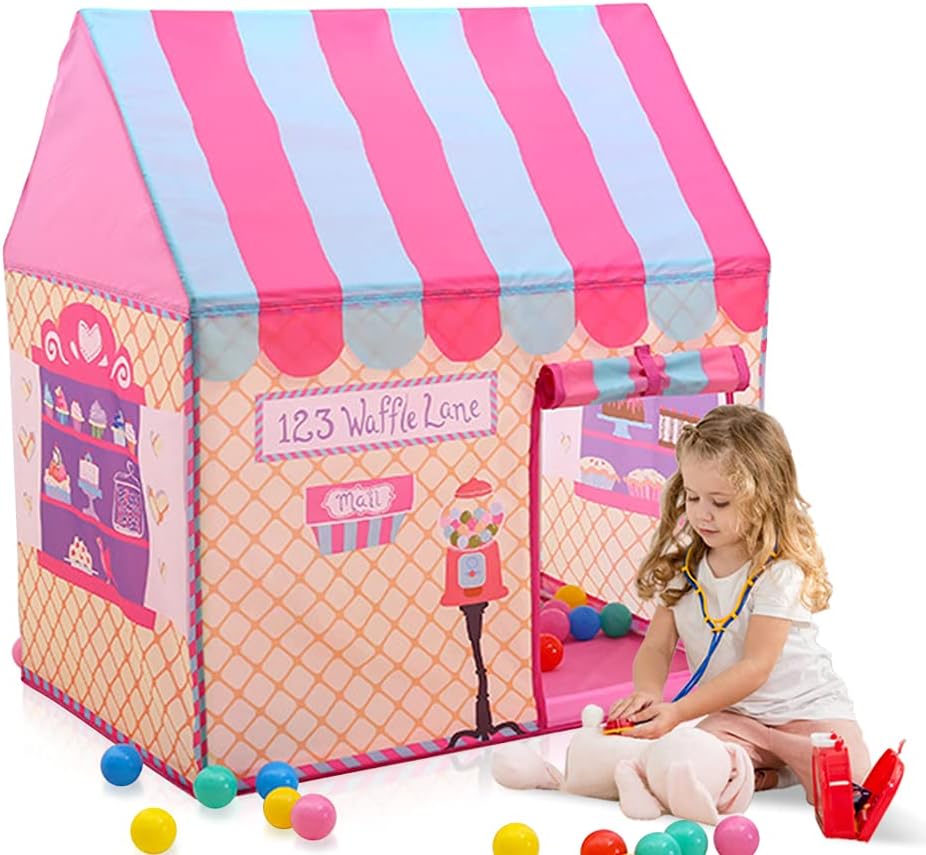 Kids Outdoor Play Tent - Boys Girls Toys Children Indoor Playhouse