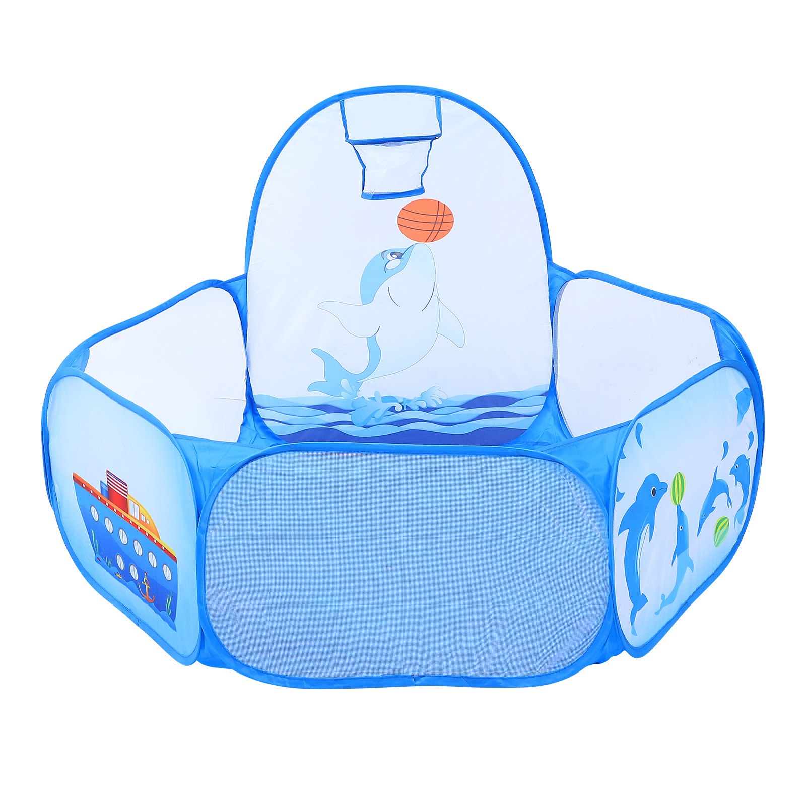 Kids Outdoor Play Tent - 1Pcs Ocean Ball Pool Dolphin Pattern