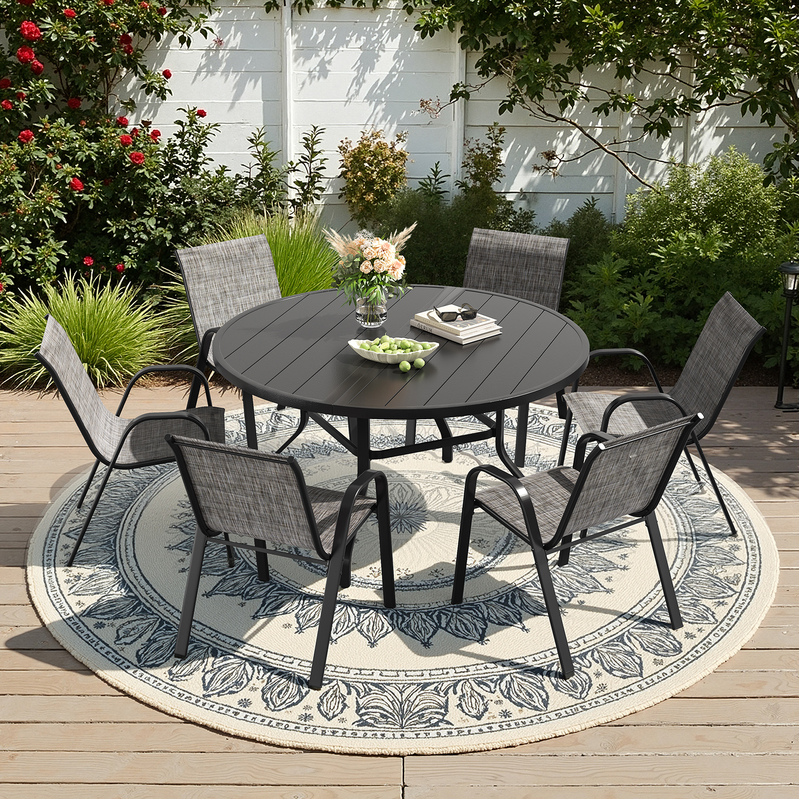 Farini 7-Piece Outdoor Dining  - Kids Outdoor Dining Table recensie en prijs
