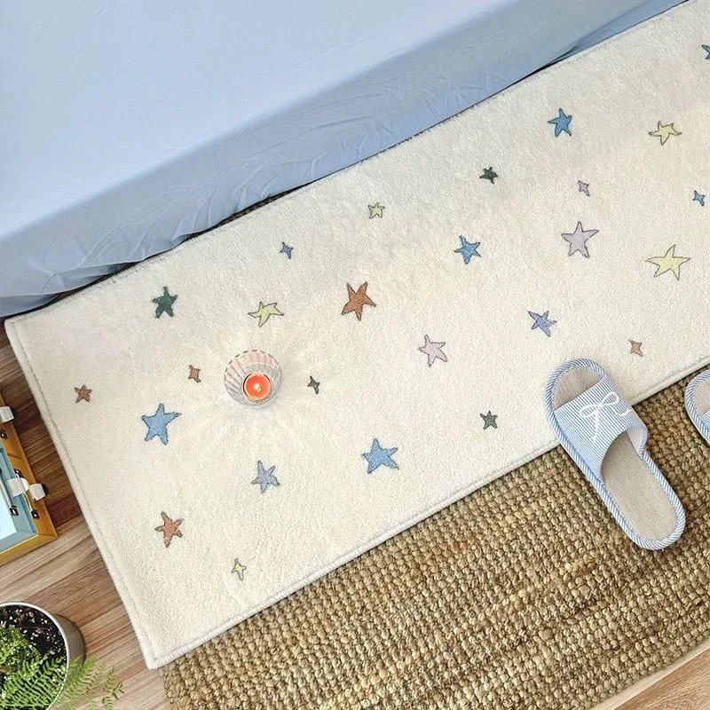 VIKAMA Cute Star Fluffy Rug Fa - Kids Outdoor Mat Waterproof recensie en prijs