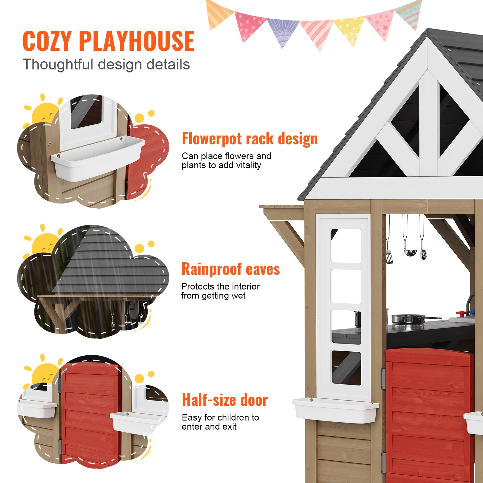 Outdoor Wooden Playhouse Kids  - Kids Outdoor Sink recensie en prijs