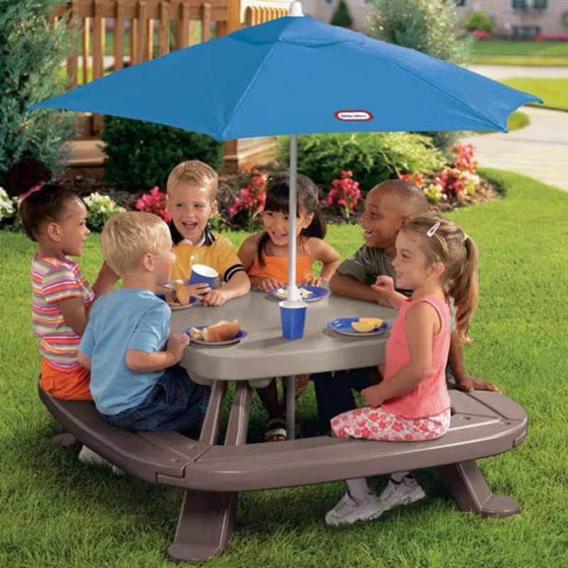 Outdoor  Kids Picnic Table Toy - Kids Outdoor Table And Chairs With Umbrella recensie en prijs