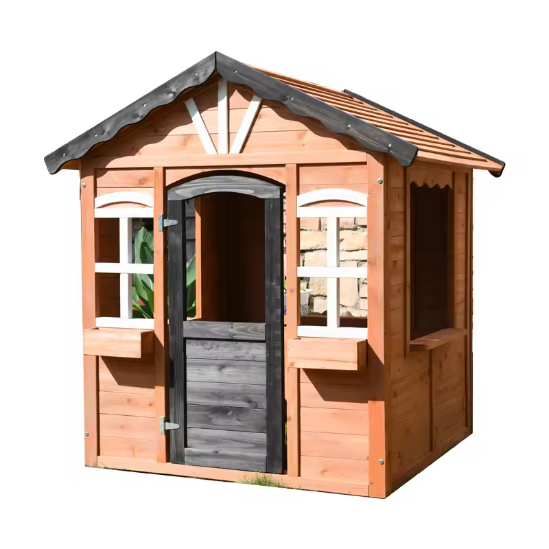 Hot Selling Play House Outdoor - Kids Outdoor Wooden Playhouse recensie en prijs