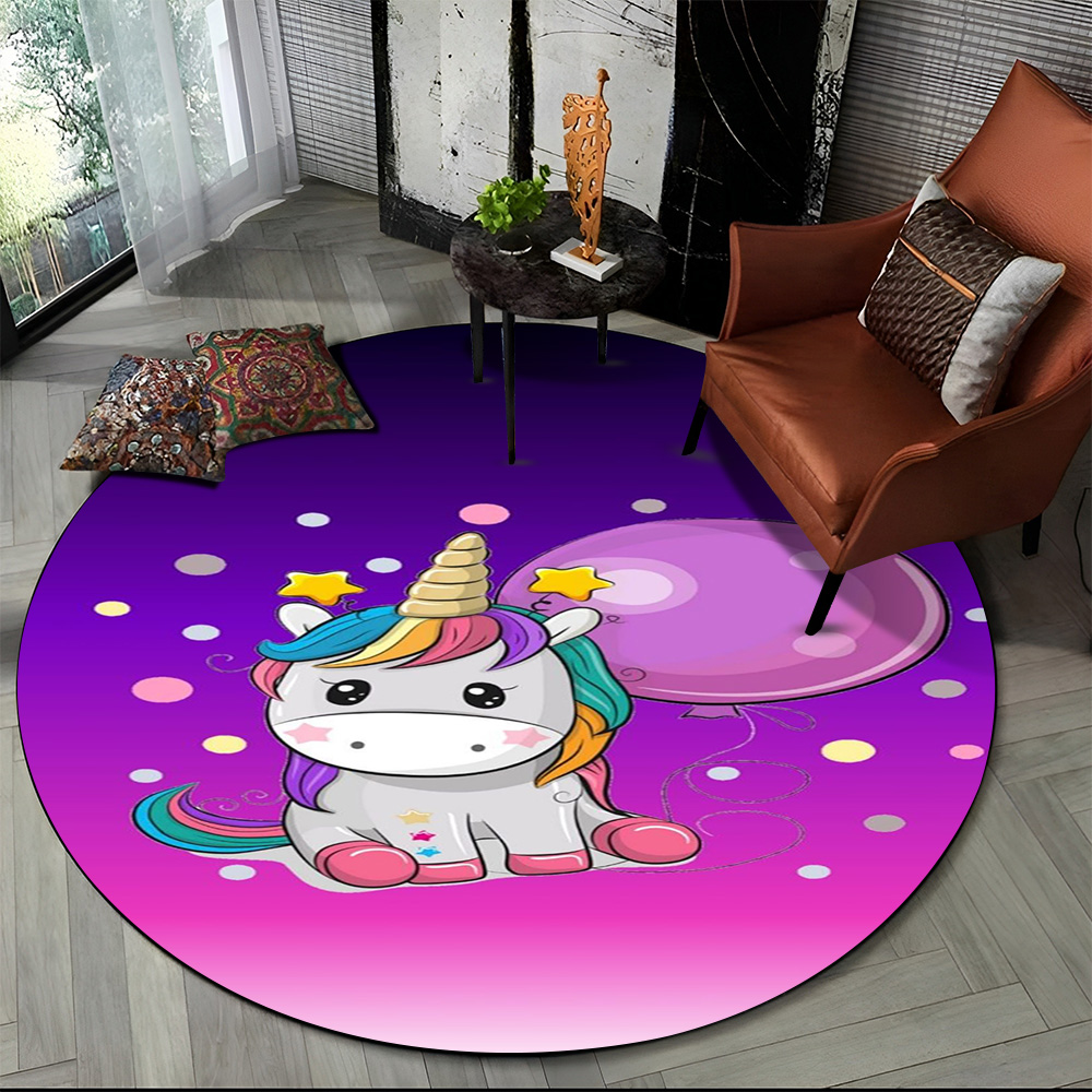 Unicorn Cartoon Animal Round C - Kids Outdoor Mat Waterproof recensie en prijs