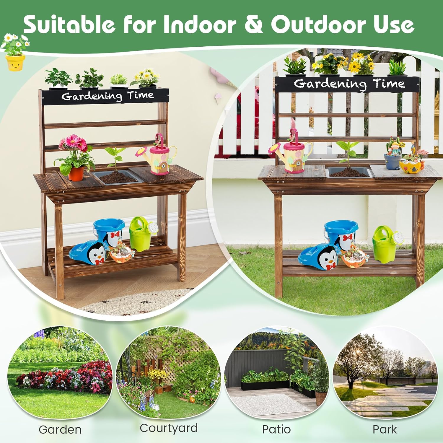 Mud Kitchen, Fir Wood Kids Pot - Kids Outdoor Sink recensie en prijs
