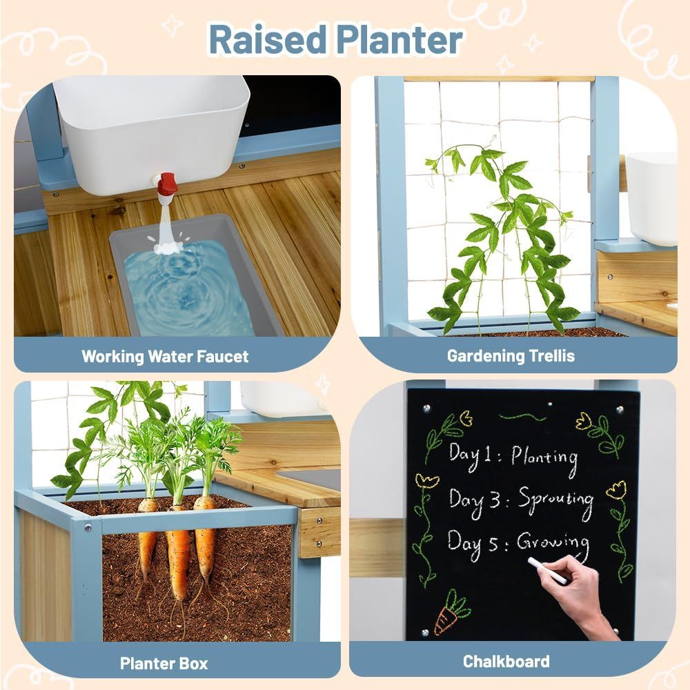 Kids Potting Bench for Outdoor - Kids Outdoor Sink recensie en prijs