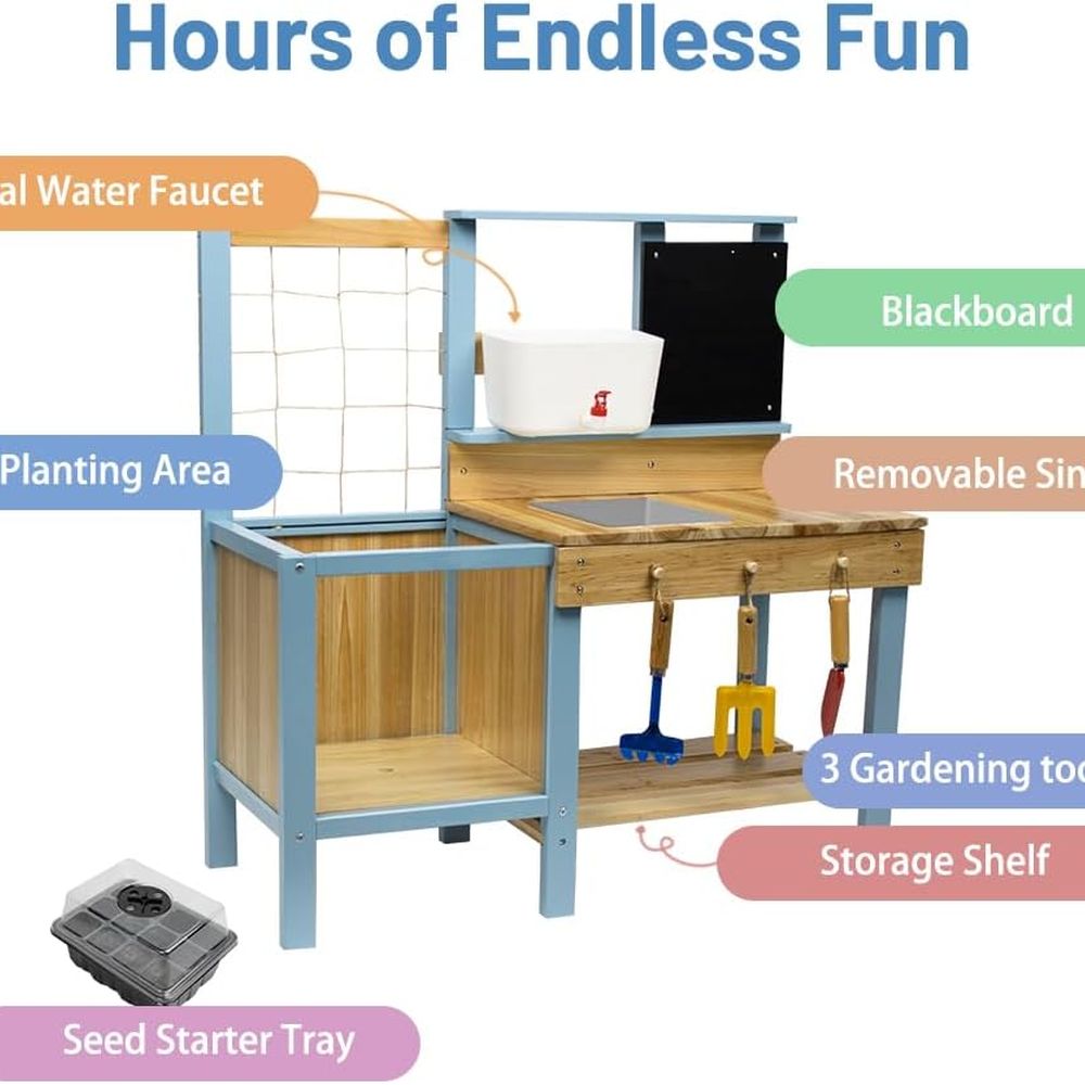 Kids Potting Bench for Outdoor - Kids Outdoor Sink recensie en prijs