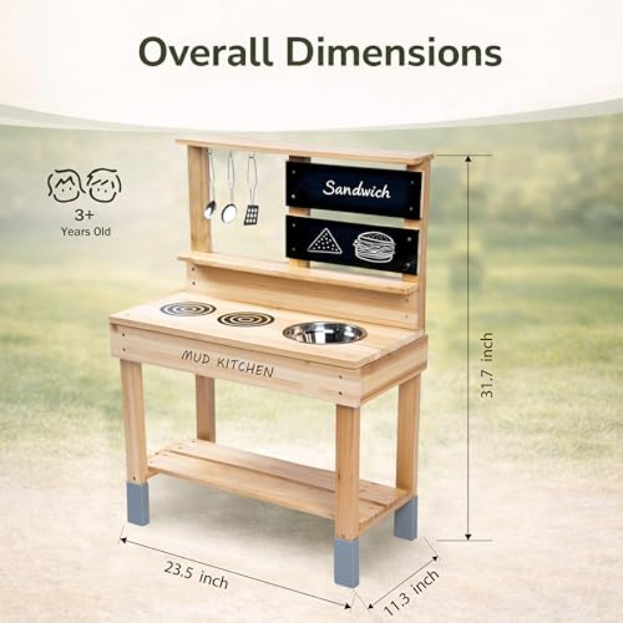 Outdoor wooden mud kitchen for - Kids Outdoor Sink recensie en prijs