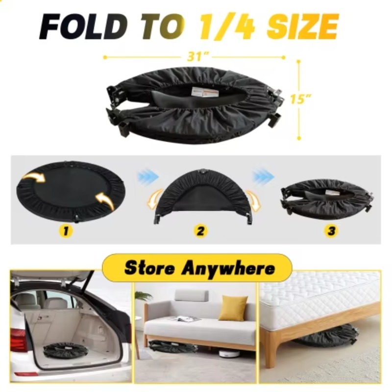 Foldable Trampoline With Handl - Mini Trampoline Spring recensie en prijs