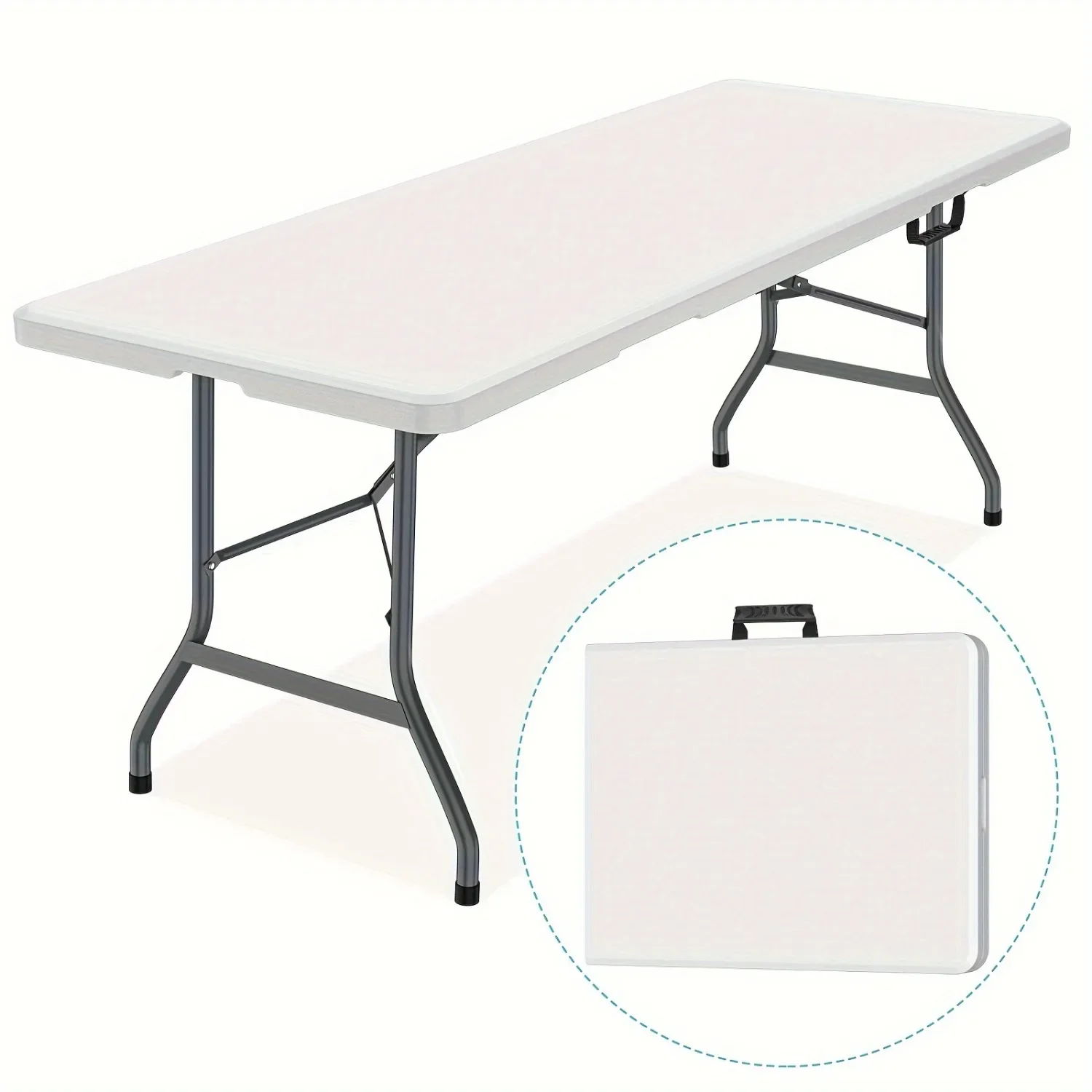 6FT Spacious Plastic Folding T - Kids Outdoor Dining Table recensie en prijs