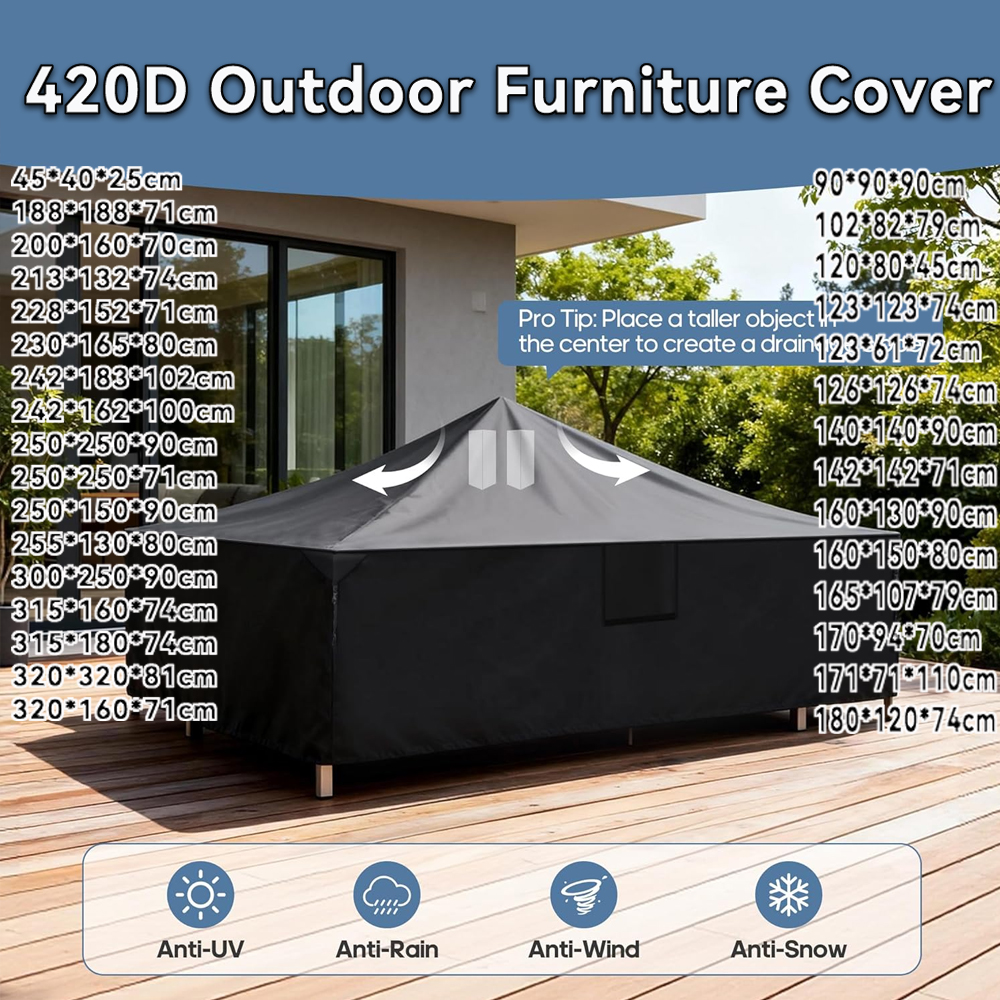 420D Rectangle Patio Furniture - Kids Outdoor Dining Table recensie en prijs