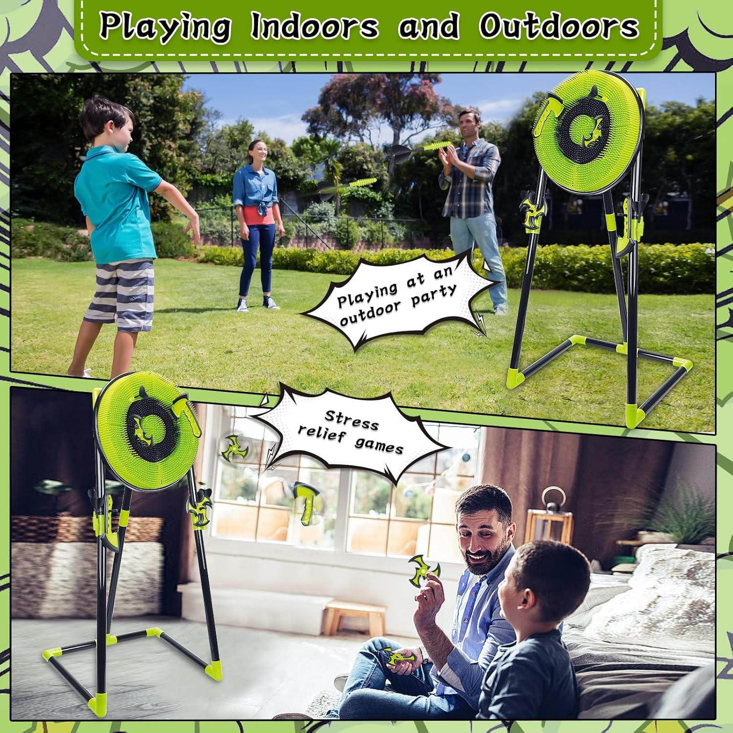 4 in 1 Axe Throwing Target Set - Kids Outdoor Ninja Set recensie en prijs