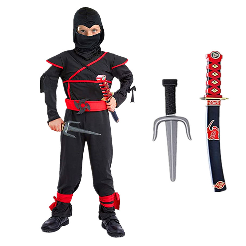 Black Ninja Costume Boy Hallow - Kids Outdoor Ninja Warrior Course recensie en prijs