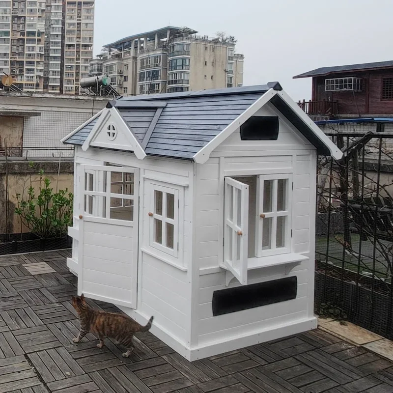 -Wood Kids Play House Wooden C - Kids Outdoor Wooden Playhouse recensie en prijs