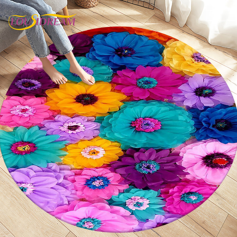 Nordic Flower Daisy Pattern Ar - Kids Outdoor Mat Waterproof recensie en prijs