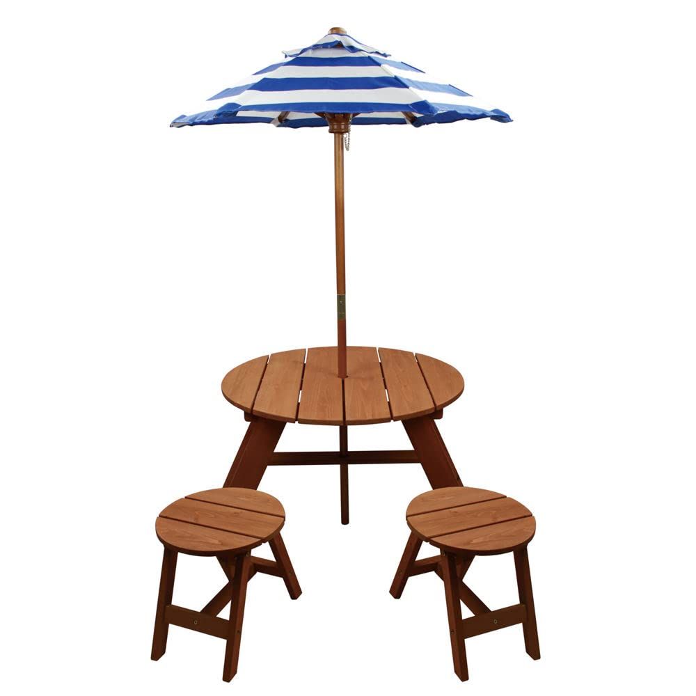 Wood Round Table 2 Chairs and  - Kids Outdoor Table And Chairs With Umbrella recensie en prijs