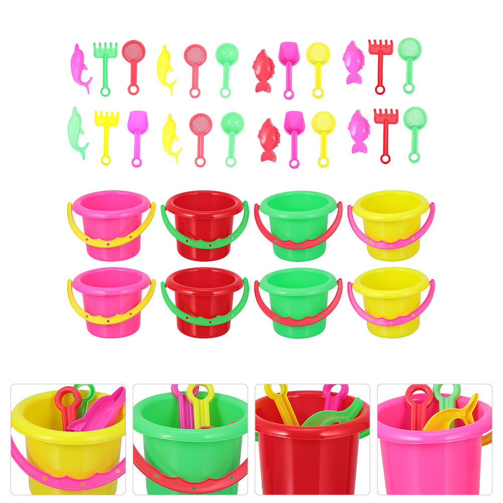 8 Sets Kids Sand Bucket Beach  - Kids Outdoor Activity Toys recensie en prijs