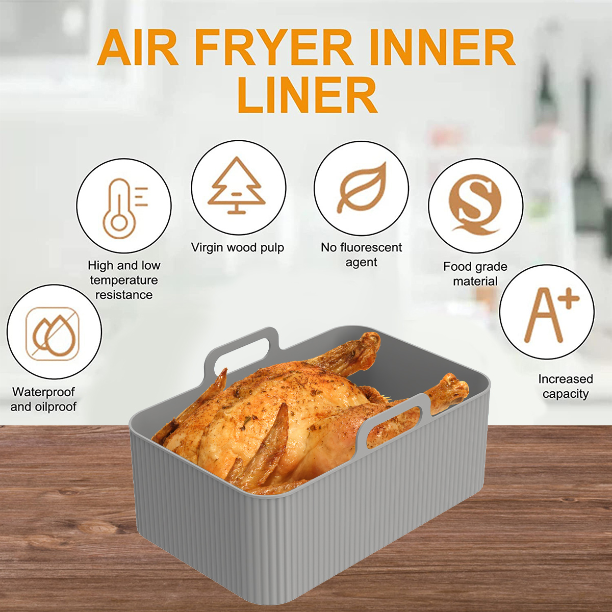 Silicone Air Fryer Liner for N - Kids Outdoor Ninja Equipment recensie en prijs