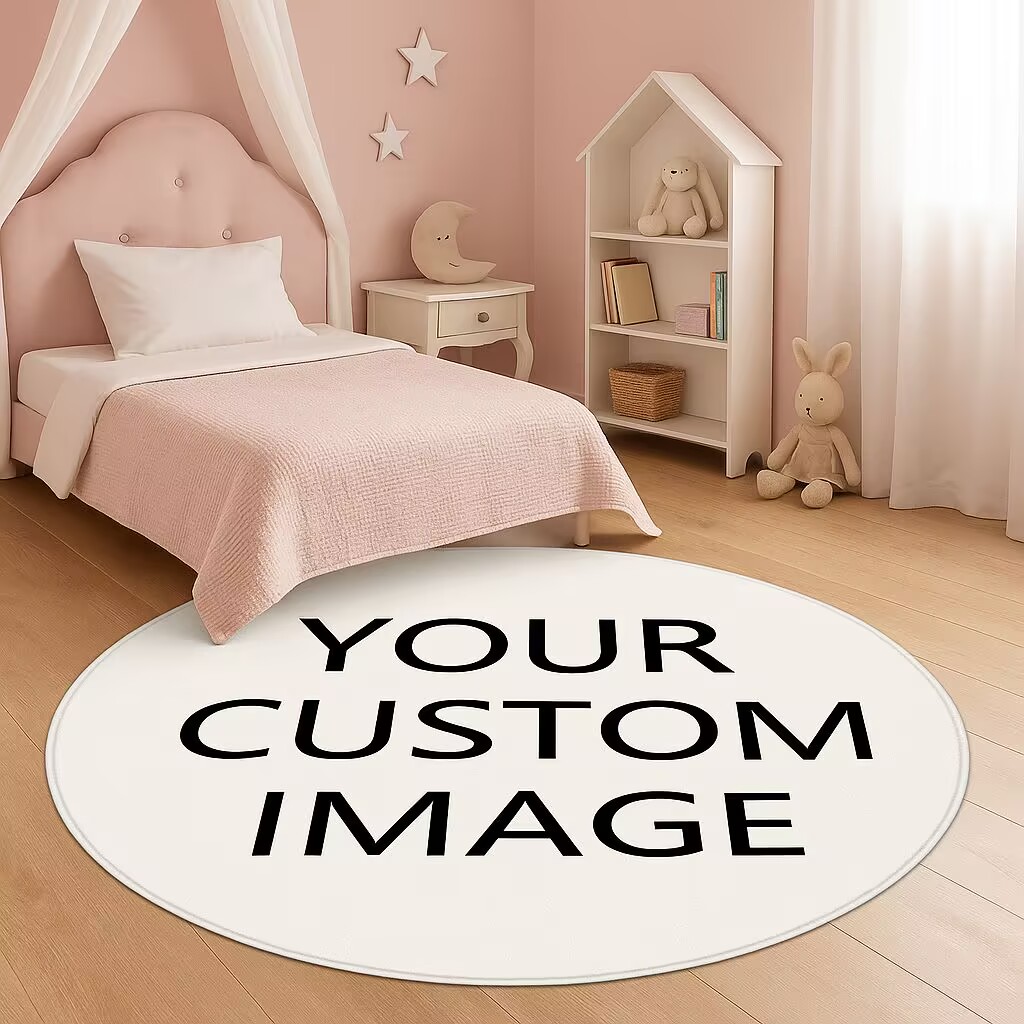 Custom Photo Round Rug for Kid - Kids Outdoor Mat Waterproof recensie en prijs