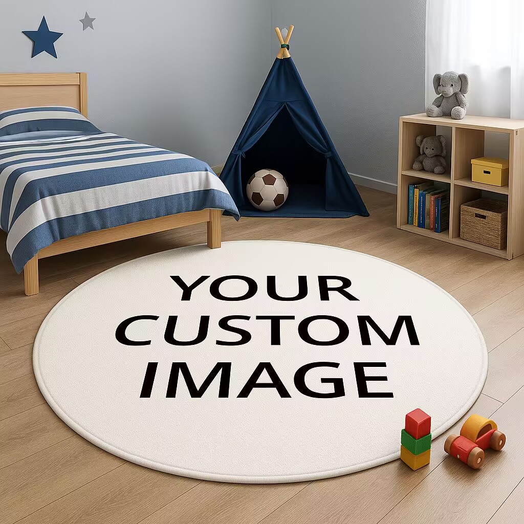 Custom Photo Round Rug for Kid - Kids Outdoor Mat Waterproof recensie en prijs