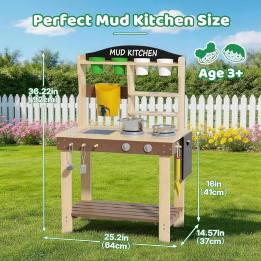 Outdoor mud kitchen for kids:  - Kids Outdoor Sink recensie en prijs