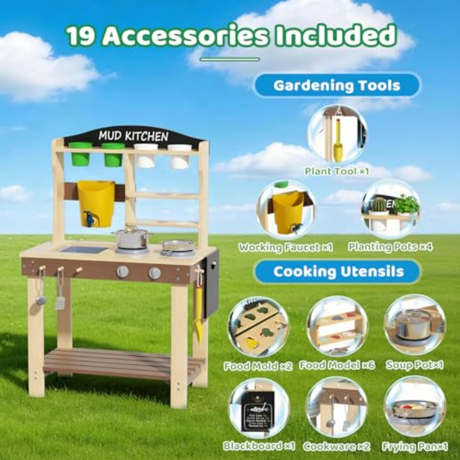 Outdoor mud kitchen for kids:  - Kids Outdoor Sink recensie en prijs
