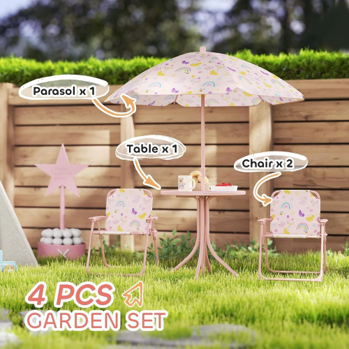 Kids Picnic Table and Chair Se - Kids Outdoor Table And Chairs With Umbrella recensie en prijs