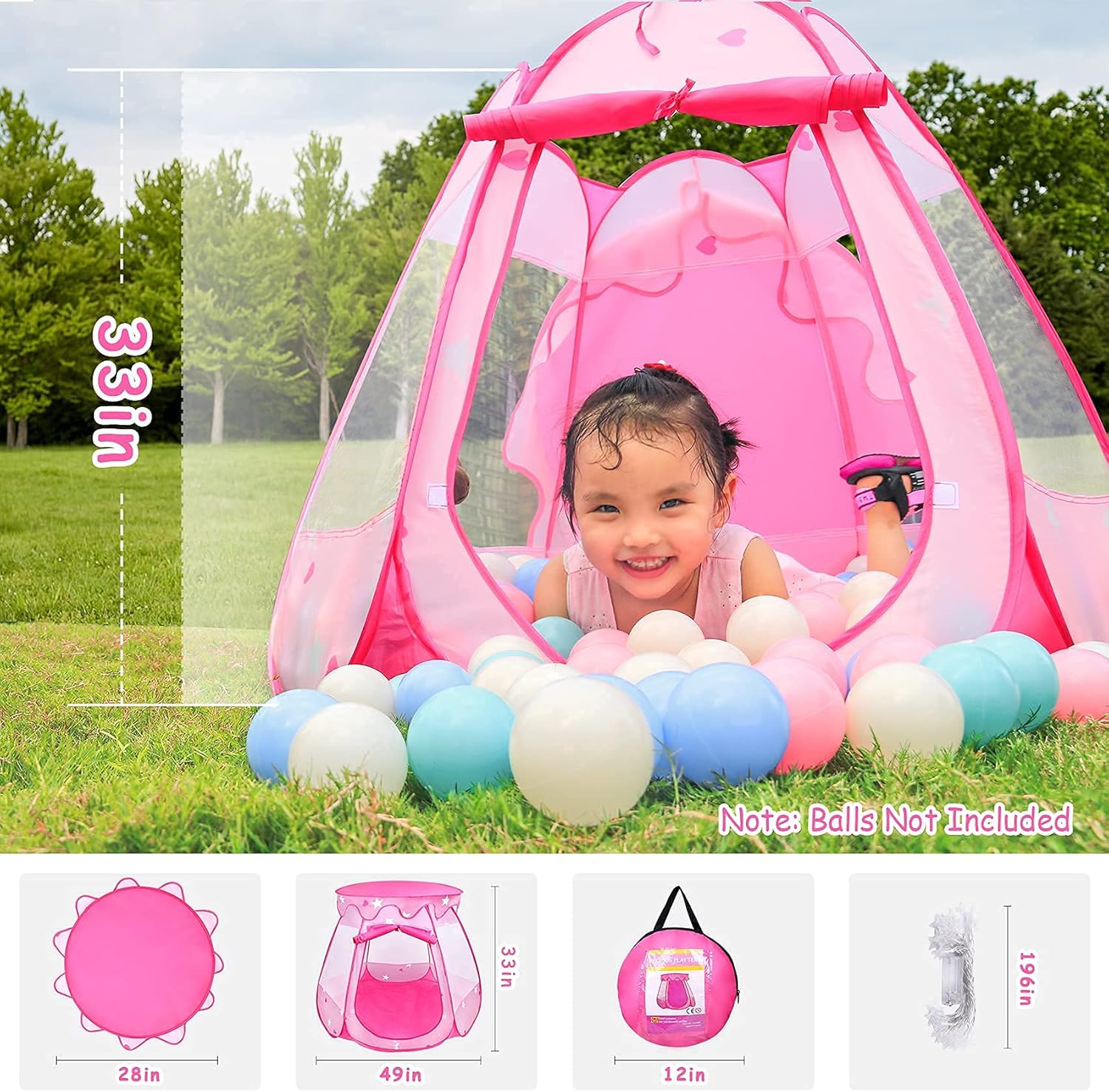 Princess Tent Girls Kids Playh - Kids Outdoor Play Tent recensie en prijs