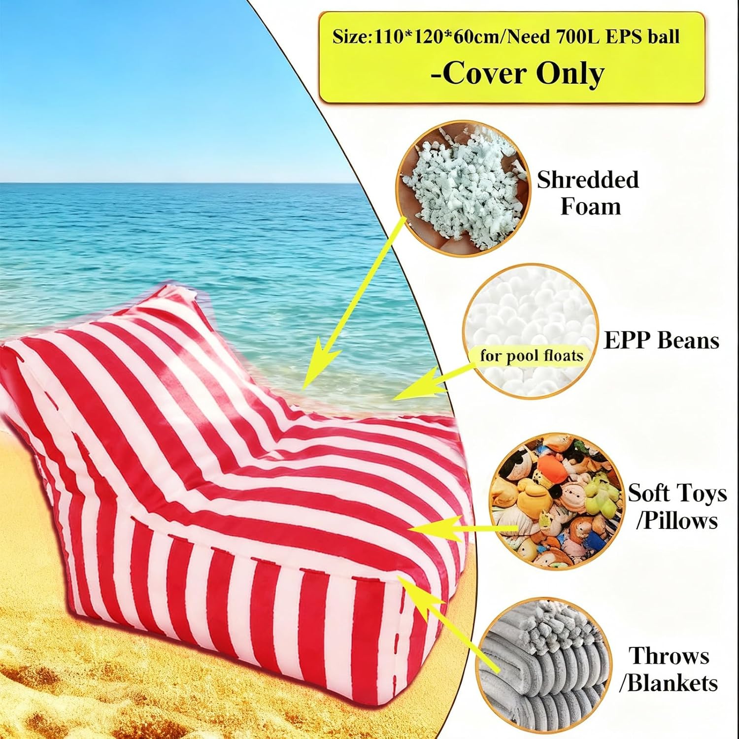 Waterproof Floating Bean Bag C - Kids Outdoor Bean Bag Chair recensie en prijs