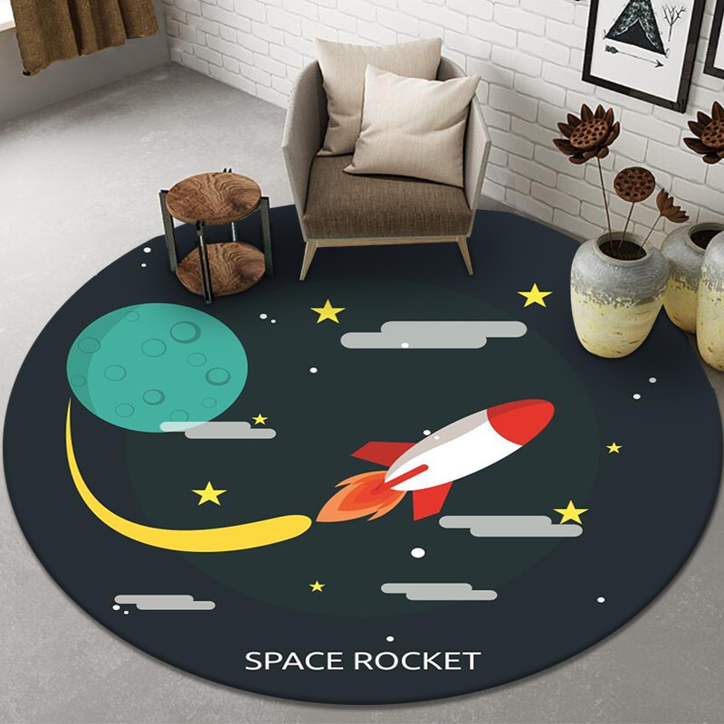 VIKAMA Round Cartoon Carpet fo - Kids Outdoor Mat Waterproof recensie en prijs