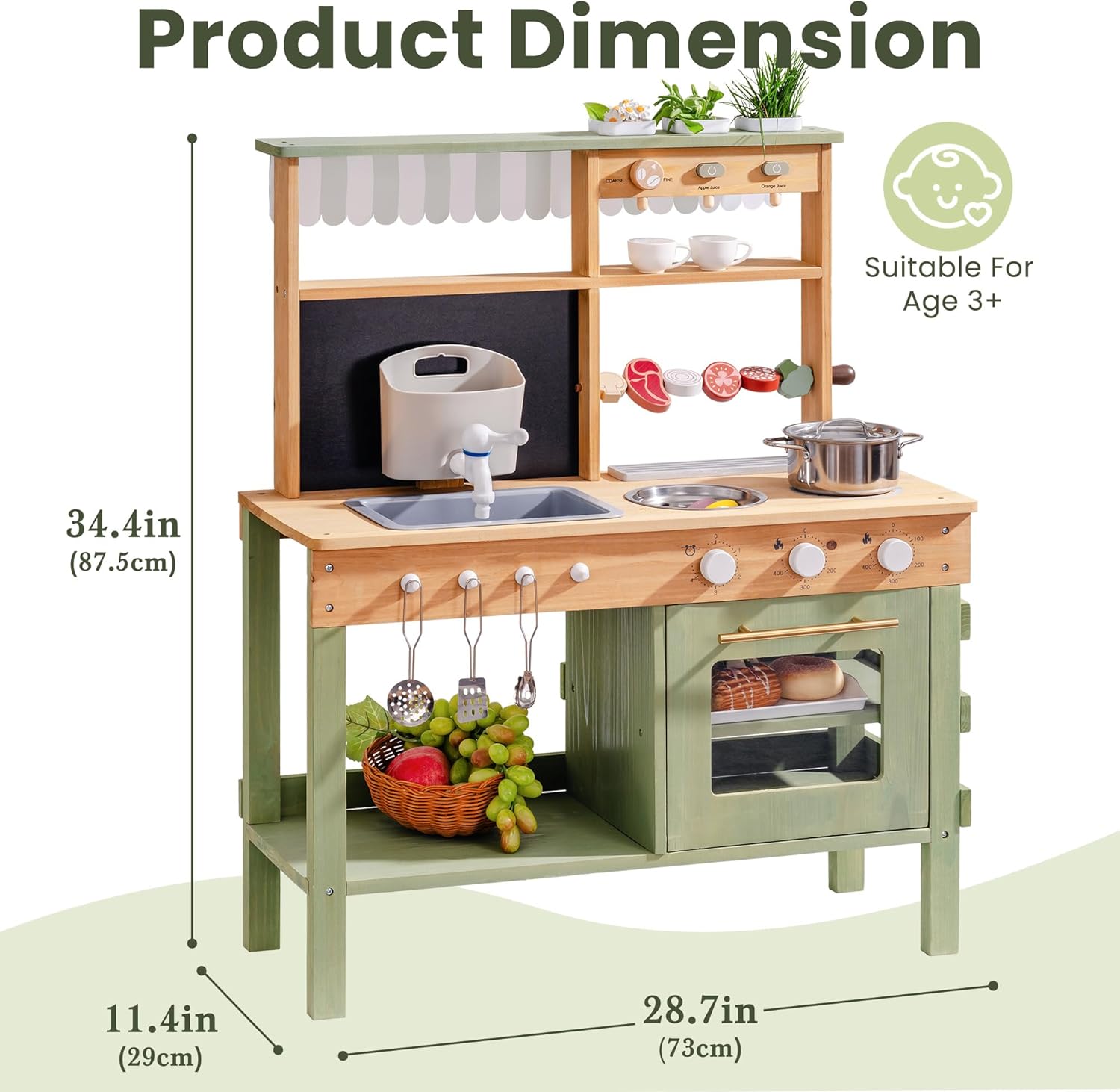 Wooden Mud Kitchen for Kids, O - Kids Outdoor Sink recensie en prijs