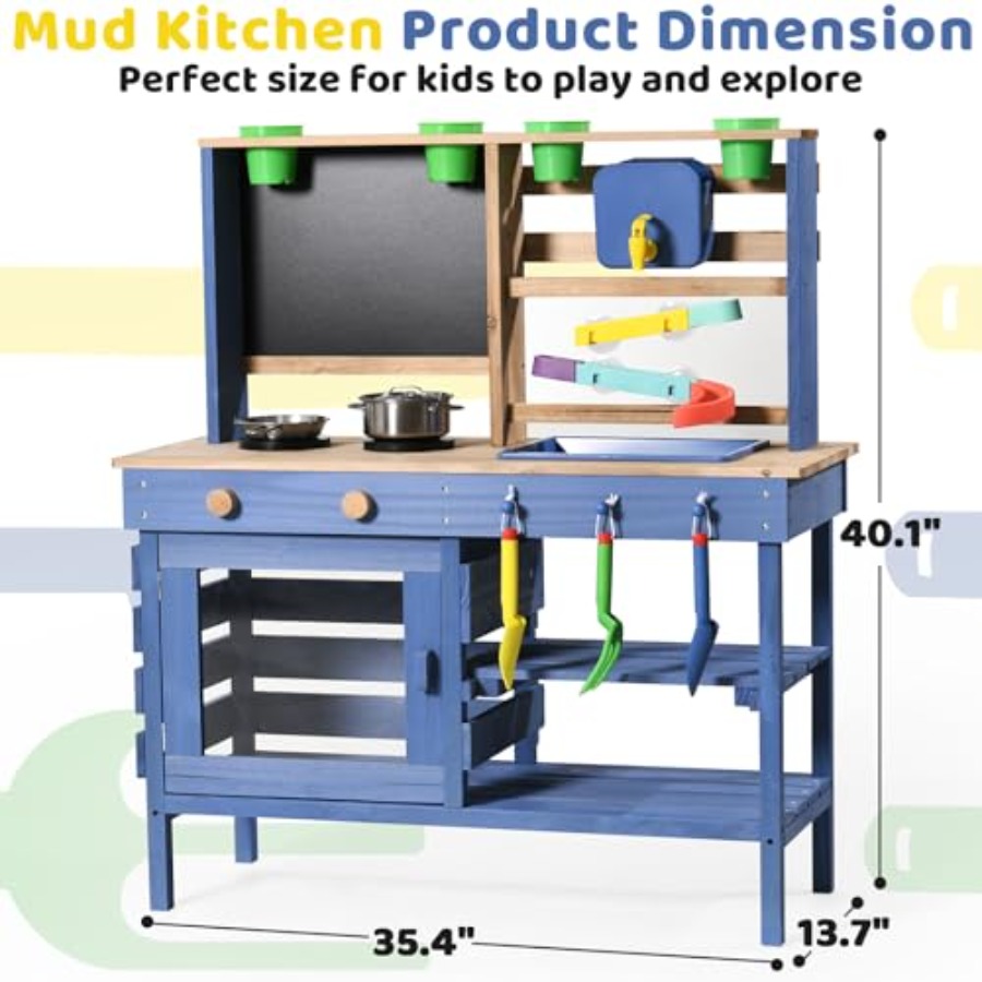 Outdoor mud kitchen for kids:  - Kids Outdoor Sink recensie en prijs
