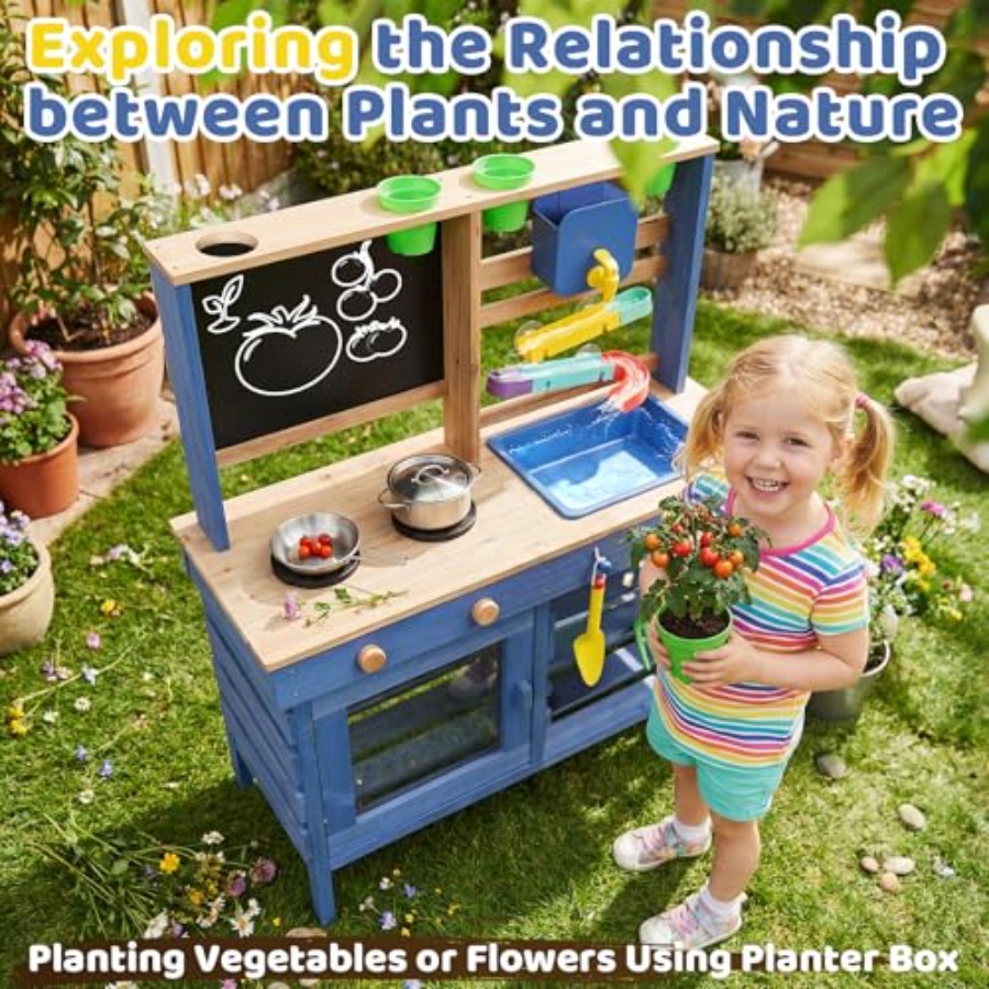 Outdoor mud kitchen for kids:  - Kids Outdoor Sink recensie en prijs