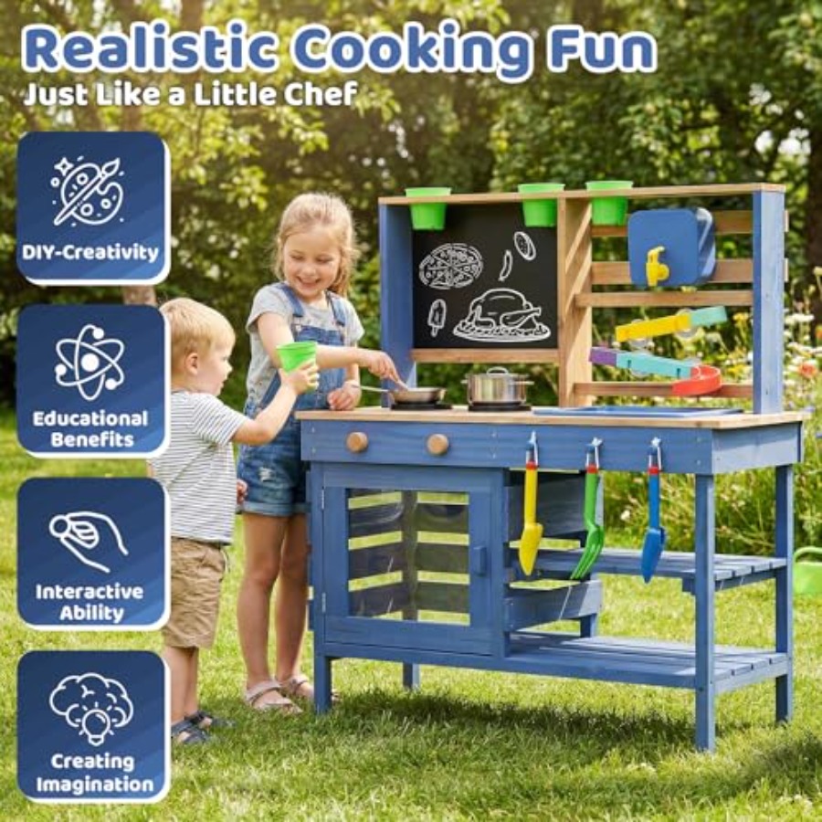 Outdoor mud kitchen for kids:  - Kids Outdoor Sink recensie en prijs