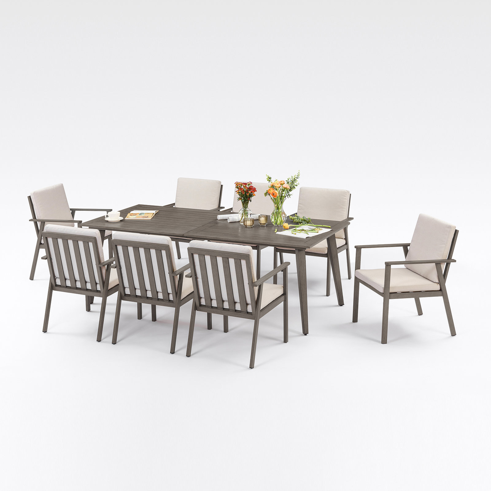 SeeHill 9-Piece Patio Dining S - Kids Outdoor Dining Table recensie en prijs