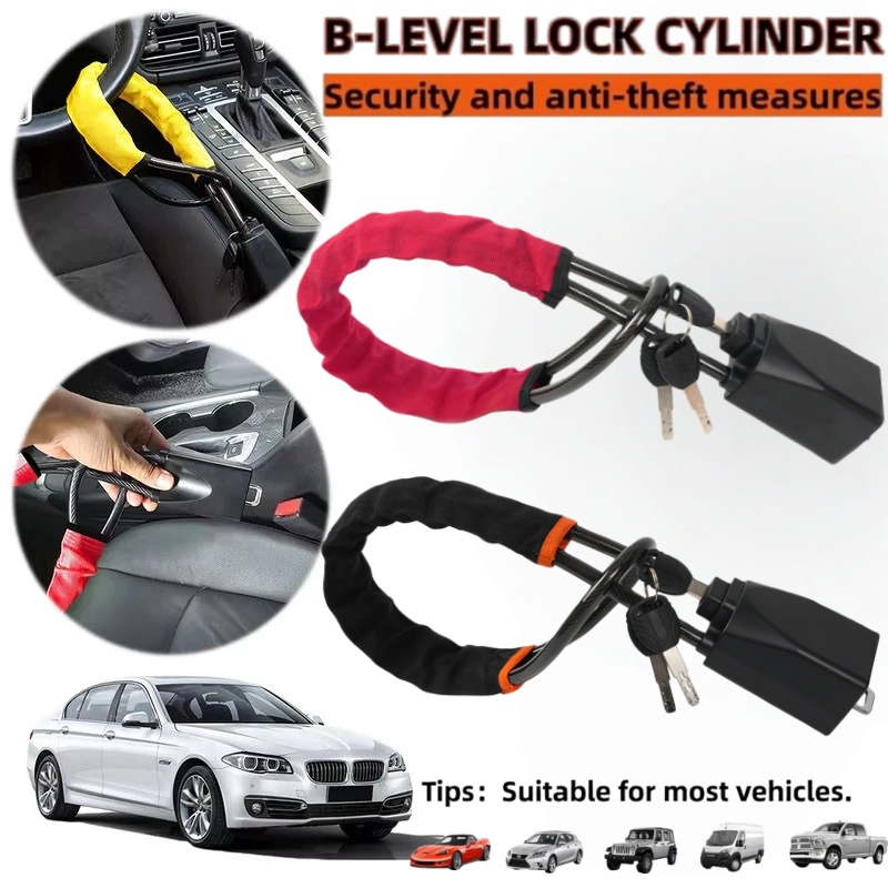 Car Steering Wheel Lock with S - Swing Seat Belt recensie en prijs