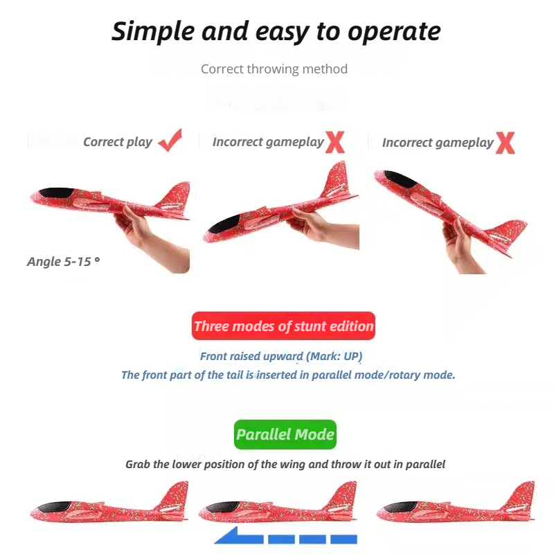 48cm Large Foam Airplane Child - Kids Outdoor Activity Toys recensie en prijs
