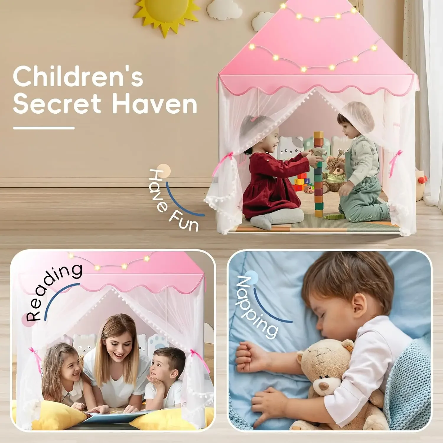 Children Play Tent Princess Ca - Kids Outdoor Play Tent recensie en prijs