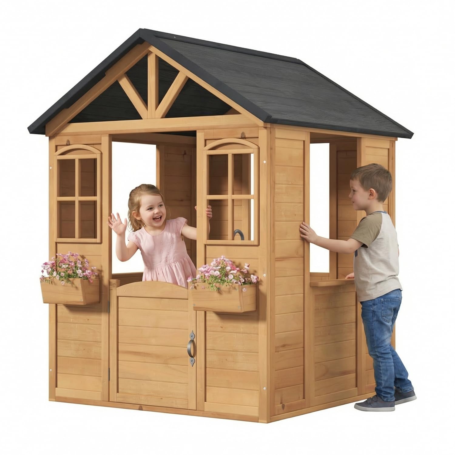 Wooden Kids Playhouse Outdoor  - Kids Outdoor Sink recensie en prijs