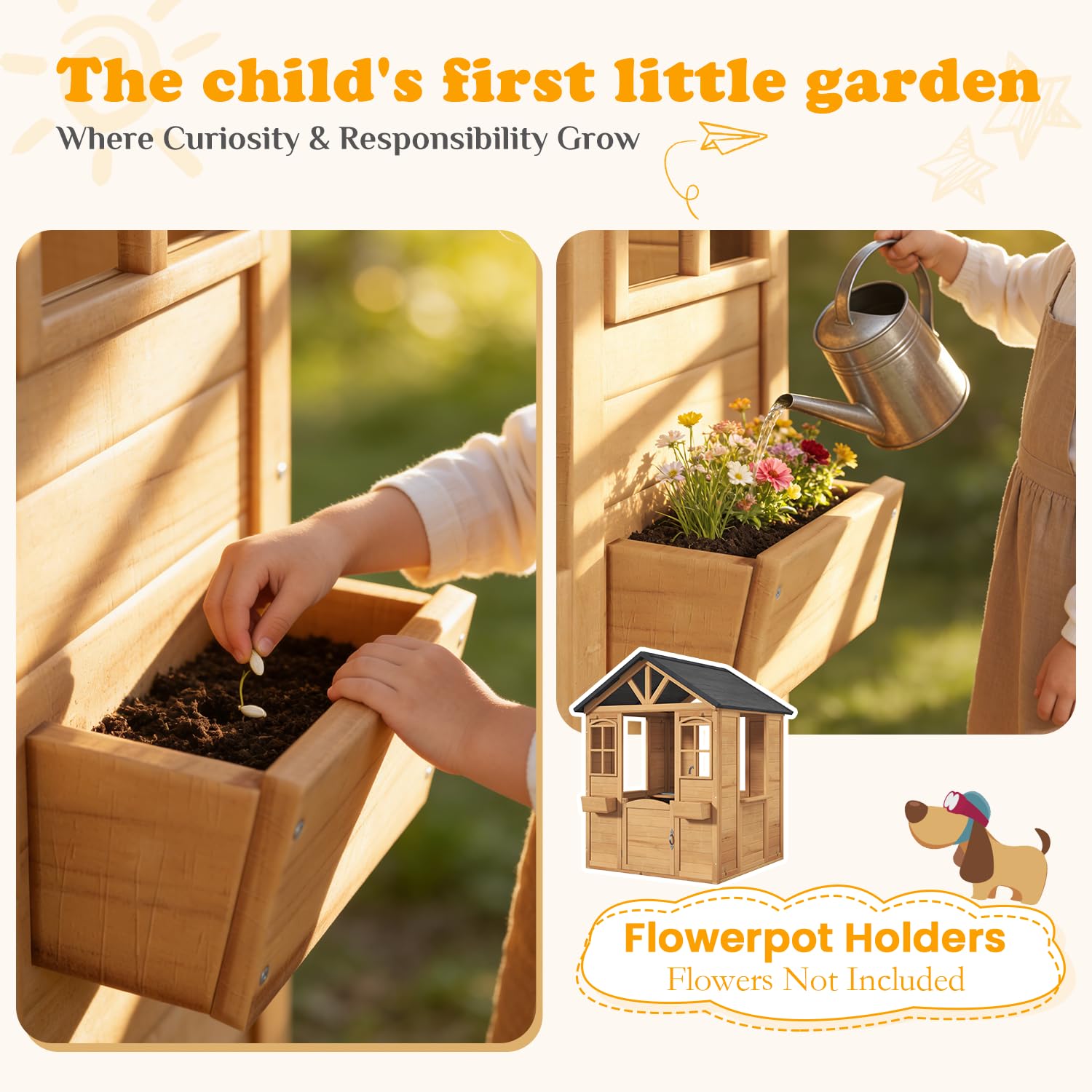 Wooden Kids Playhouse Outdoor  - Kids Outdoor Sink recensie en prijs