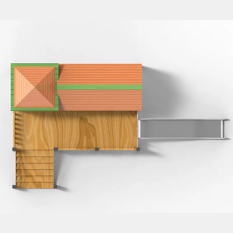 Hot Sale Kindergarten Combinat - Kids Outdoor Wooden Playhouse recensie en prijs