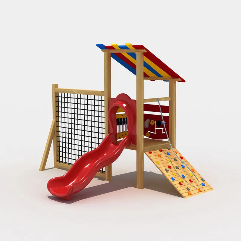 Hot Sale Kindergarten Combinat - Kids Outdoor Wooden Playhouse recensie en prijs