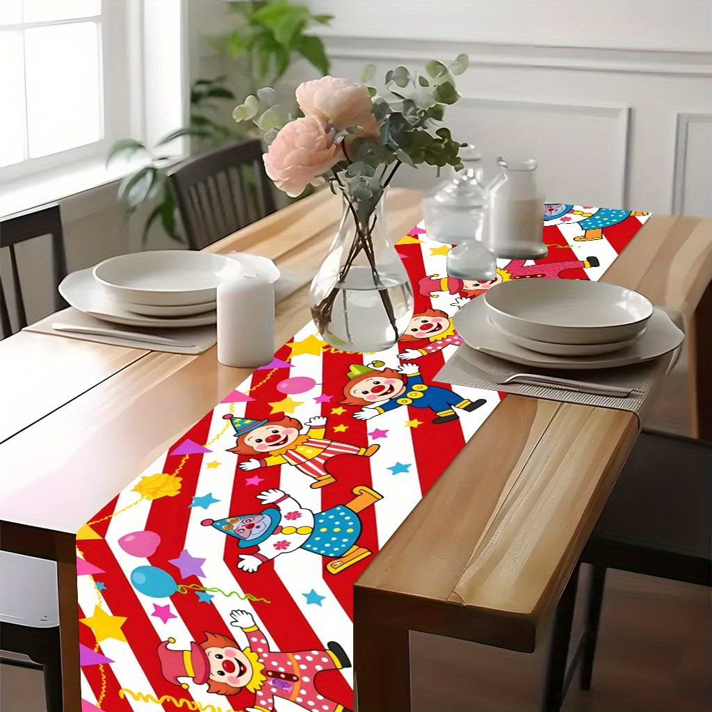 Circus Clown Party Table Runne - Kids Outdoor Dining Table recensie en prijs