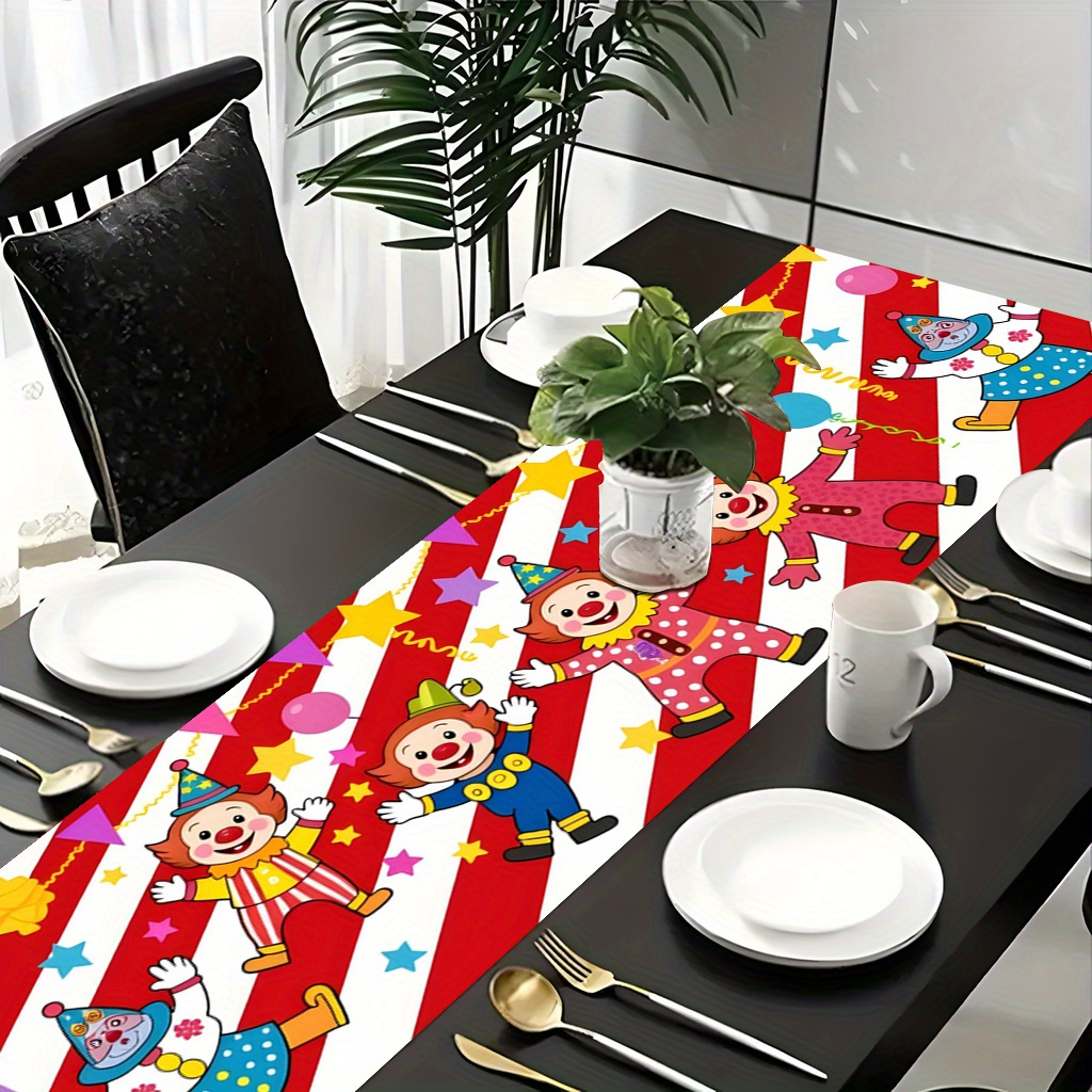 Circus Clown Party Table Runne - Kids Outdoor Dining Table recensie en prijs