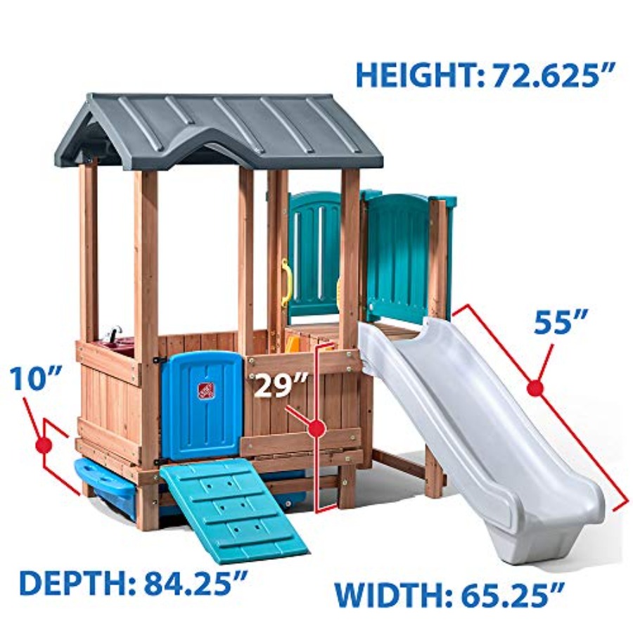 Woodland Adventure Playhouse & - Kids Outdoor Wooden Playhouse recensie en prijs