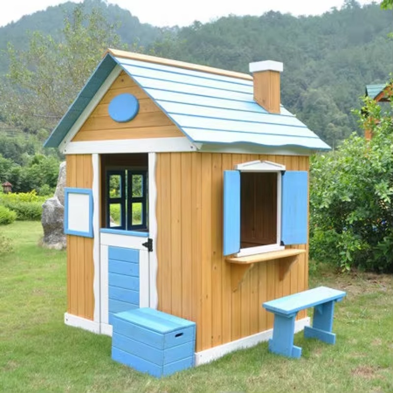 Children Wood Playhouses Kids  - Kids Outdoor Wooden Playhouse recensie en prijs