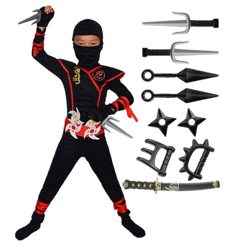 3-12Y Ninja Costume Kids, Boys - Kids Outdoor Ninja Warrior Course recensie en prijs