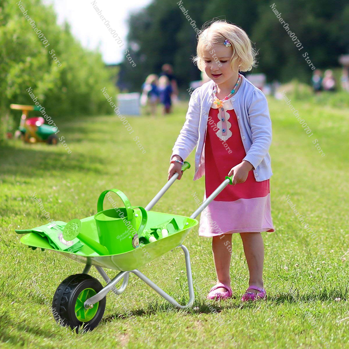 Kids Outdoor Wheelbarrow, Gree - Kids Outdoor Activity Toys recensie en prijs